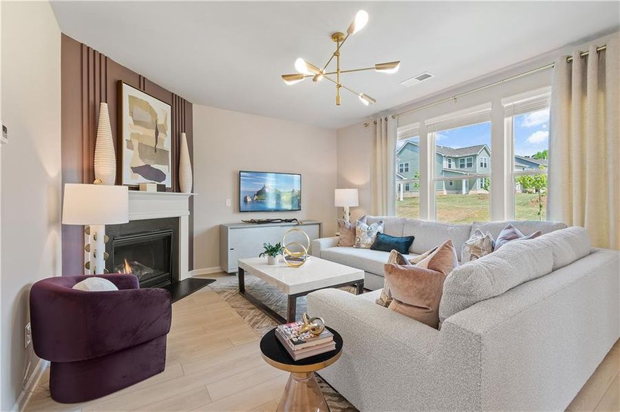 Furnished interior view inside a new home in Cooper Park, McDonough (Image 19).