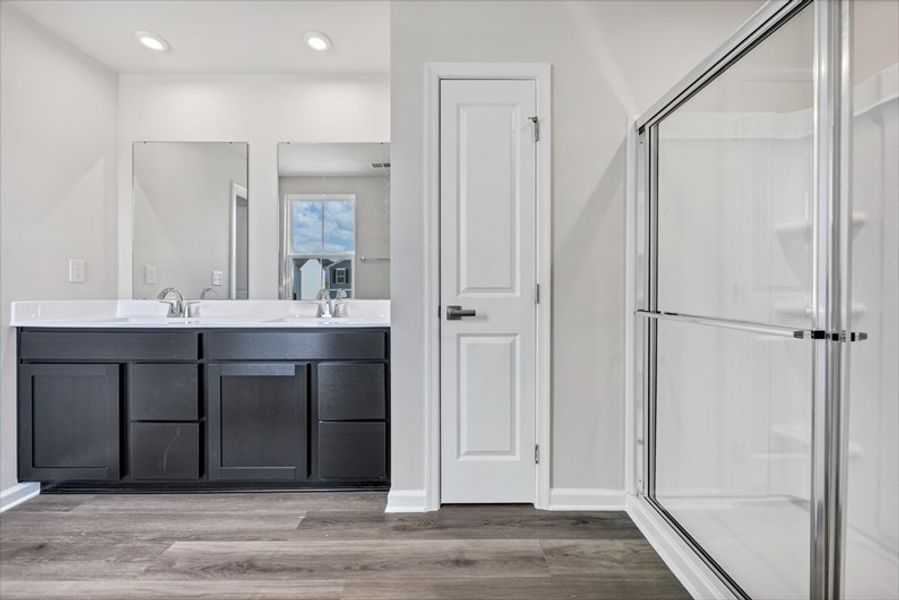 Furnished interior view inside a new home in Cameron Ridge 2-Story, Columbia (Image 6). Furnished interior view inside a new home in Cameron Ridge 2-Story, Columbia (Image 6).