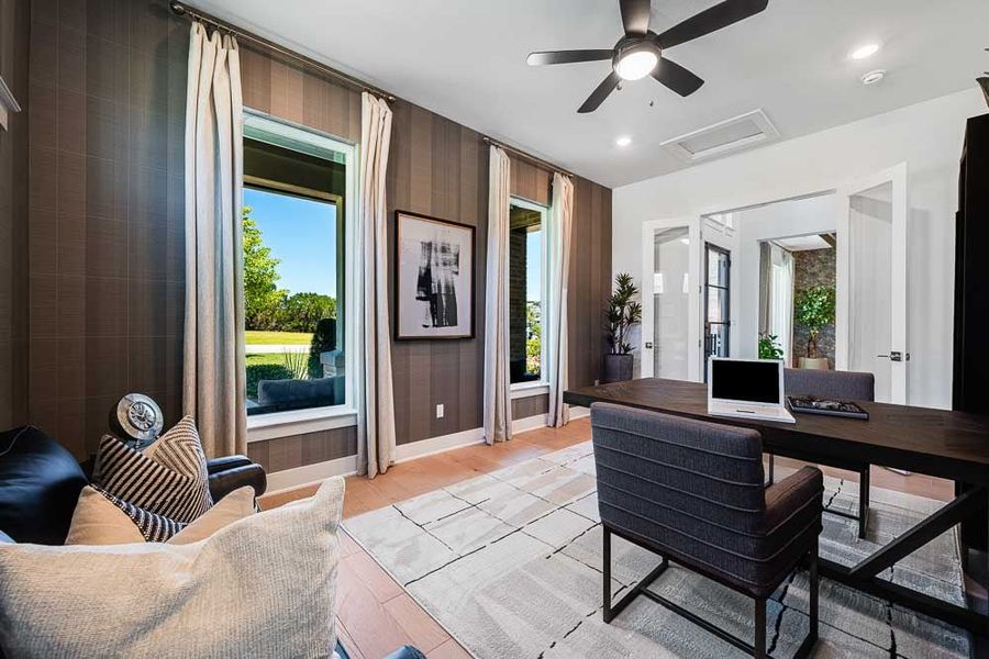 Furnished interior view inside a new home in Travisso, Leander (Image 14).
