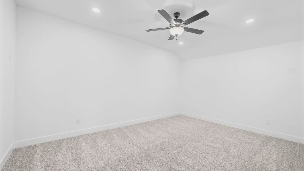 Representative unfurnished interior of a home built from the Madison by Chesmar Homes in Elyson 50's, Katy (Image 27). Representative unfurnished interior of a home built from the Madison by Chesmar Homes in Elyson 50's, Katy (Image 27).