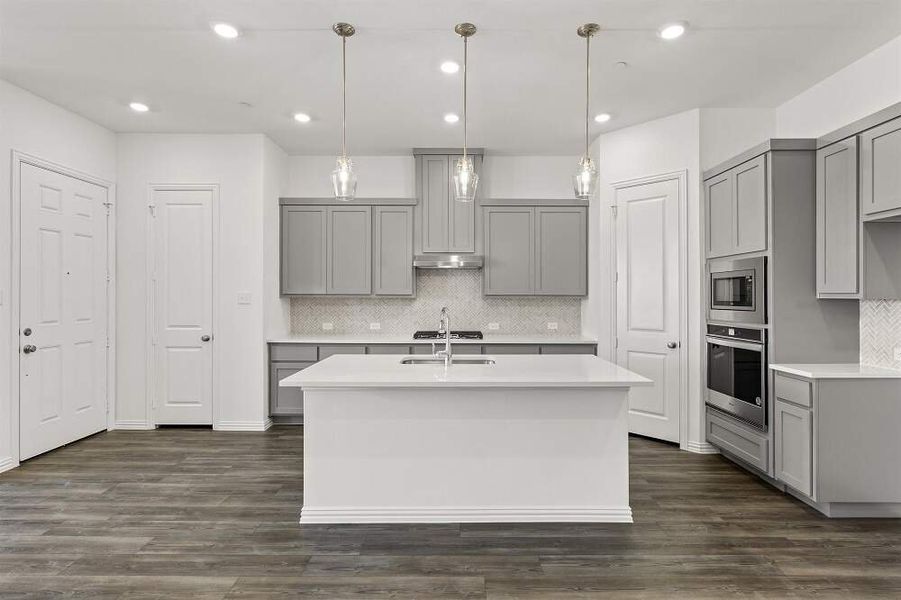 Kitchen Brown Townhome