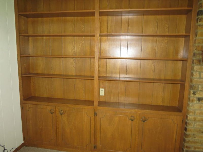 Built in cabinets in Living Room