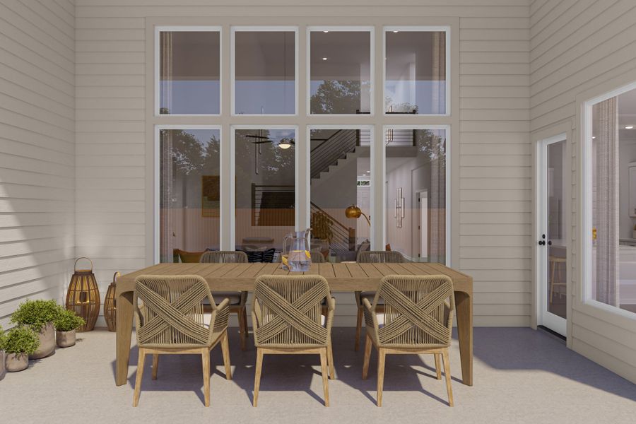 Representative exterior details of a home built from the Enfield by Tri Pointe Homes in Lariat, Liberty Hill (Image 3).