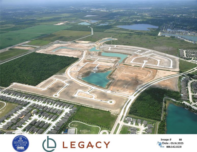 Site preparation for new homesites in Legacy, League City (Image 8).