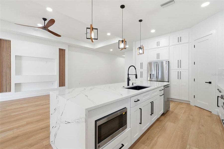 Furnished interior view inside a new home in , St. Petersburg (Image 7).