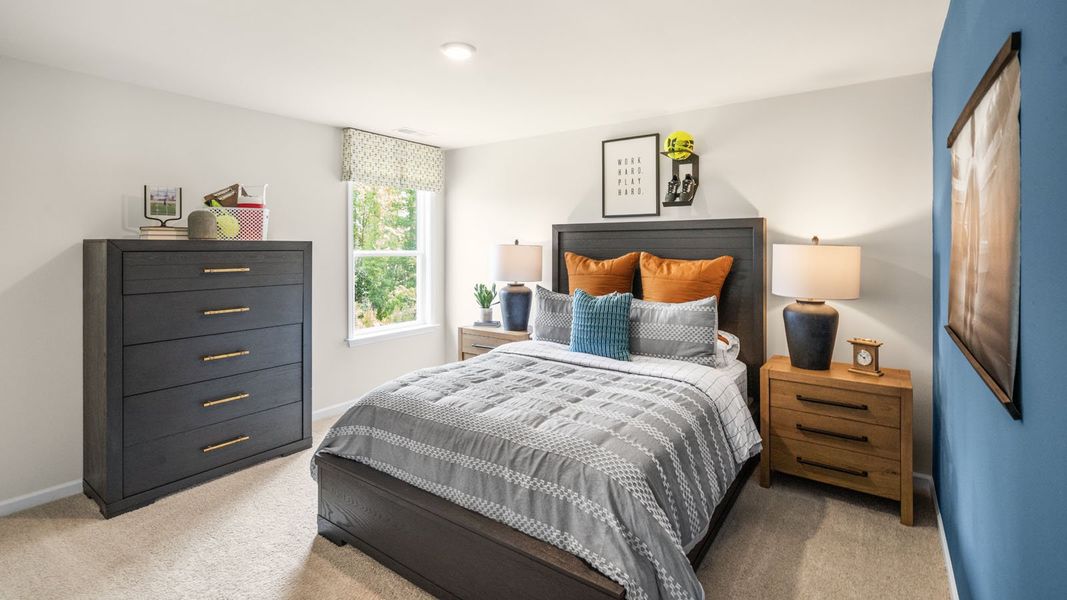 Representative furnished interior of a home built from the NORMAN by D.R. Horton in The Estates Park, Apex (Image 33).
