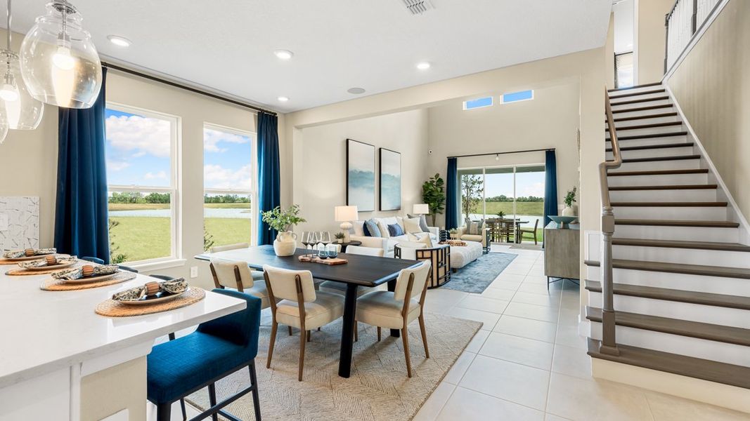 Furnished interior view inside a new home in Indigo Creek, Apollo Beach (Image 8).