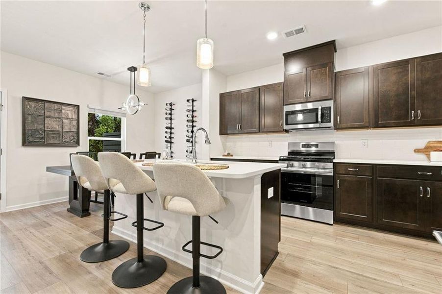 Furnished interior view inside a new home in , Sugar Hill (Image 31). Furnished interior view inside a new home in , Sugar Hill (Image 31).