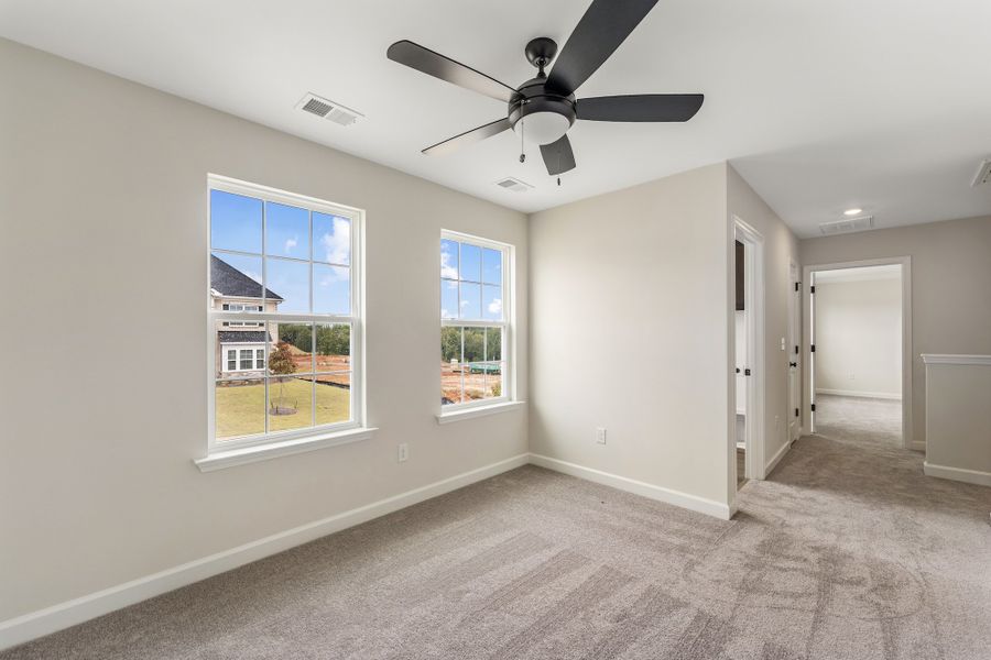 Spacious, unfurnished interior of a new home in Cottages at Lake Emory, Inman (Image 26). Spacious, unfurnished interior of a new home in Cottages at Lake Emory, Inman (Image 26).