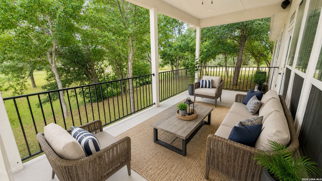 Exterior details and patio area of a home in , Bulverde (Image 26).