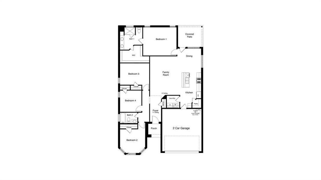 D.R. Horton's  Oxford Floorplan - All Home and community information, including pricing, included features, terms, availability and amenities, are subject to change at any time without notice or obligation. All Drawings, pictures, photographs, video, square footages, floor plans, elevations, features, colors and sizes are approximate for illustration purposes only and will vary from the homes as built.