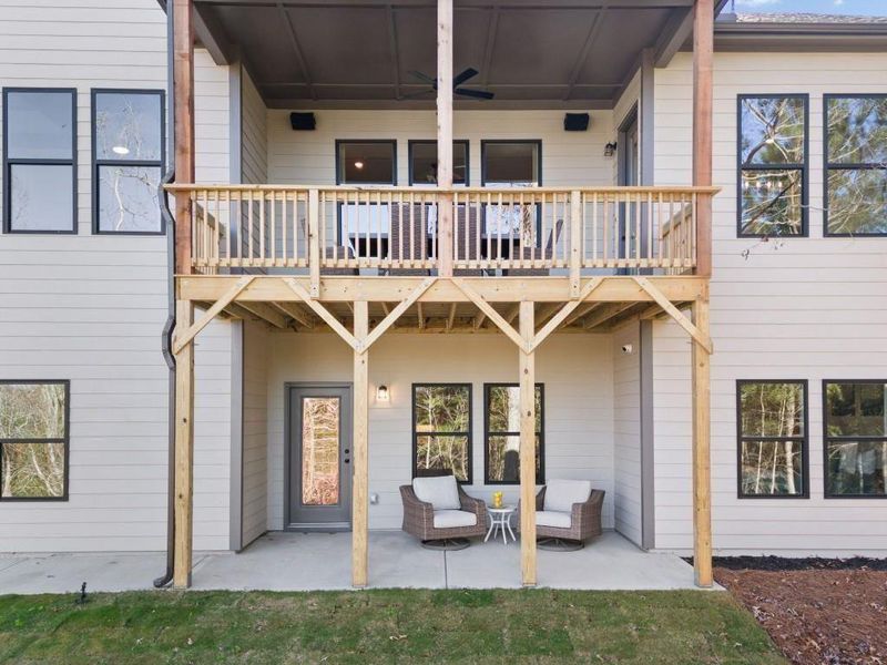 Exterior details and patio area of a home in , Ellijay (Image 3). Exterior details and patio area of a home in , Ellijay (Image 3).