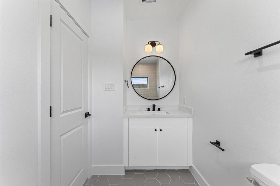 In suite bathroom vanity