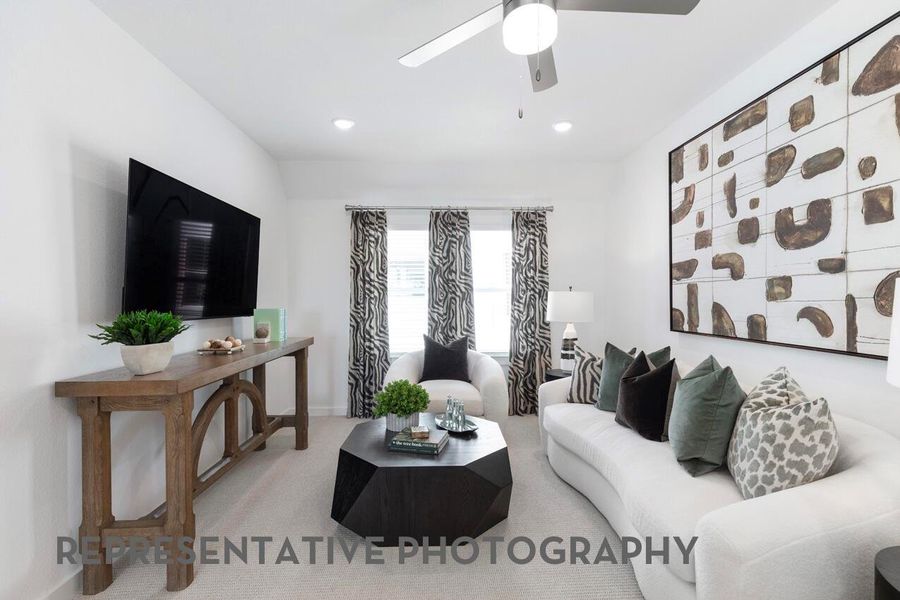 Furnished interior view inside a new home in Two Step Farm, Montgomery (Image 12). Furnished interior view inside a new home in Two Step Farm, Montgomery (Image 12).