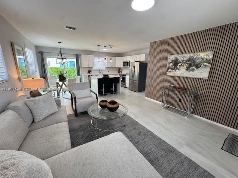 Furnished interior view inside a new home in , Florida City (Image 6).