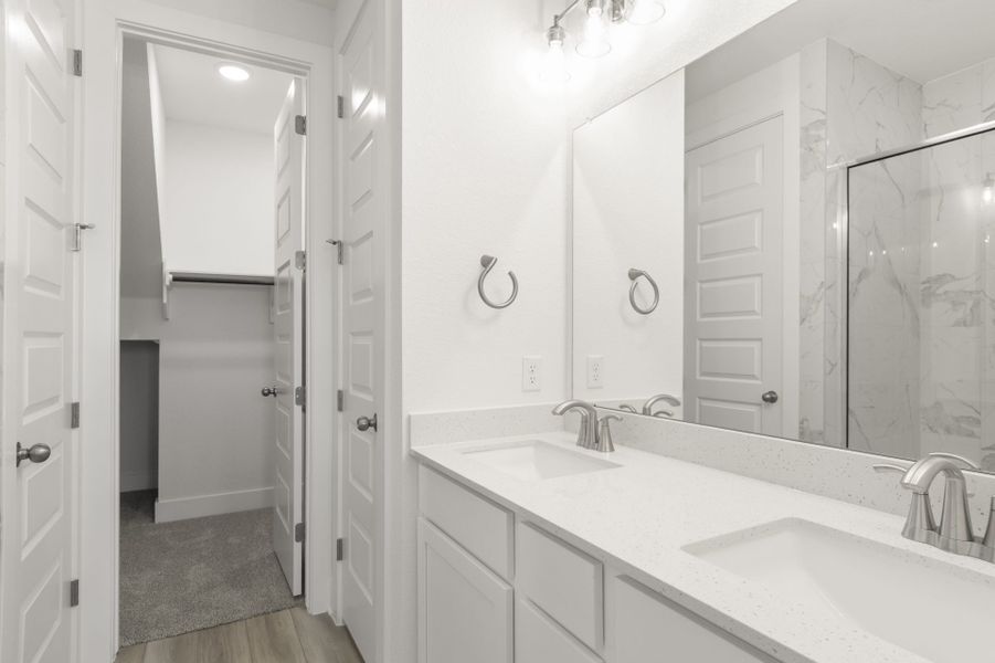 Furnished interior view inside a new home in Center 45, Round Rock (Image 10).