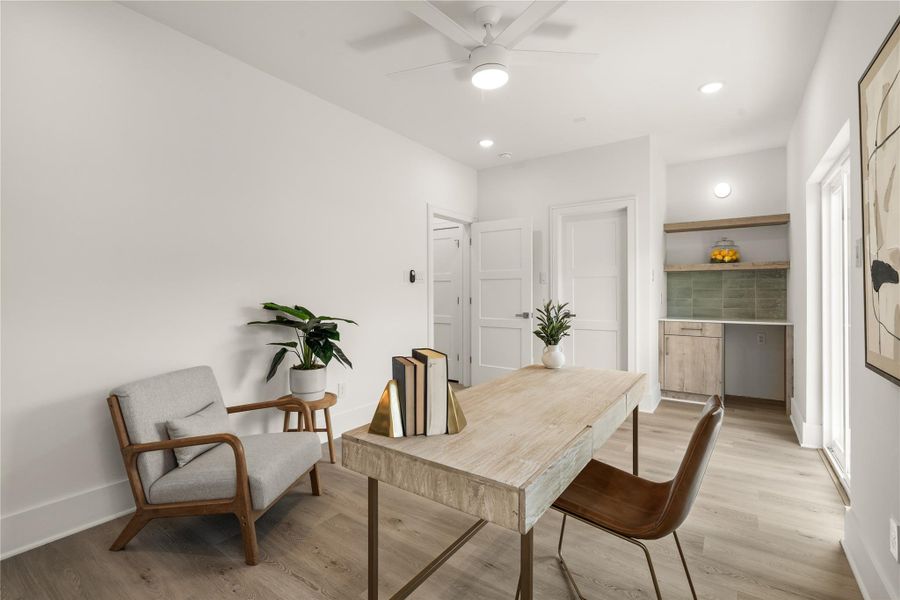 Furnished interior view inside a new home in , Houston (Image 30).