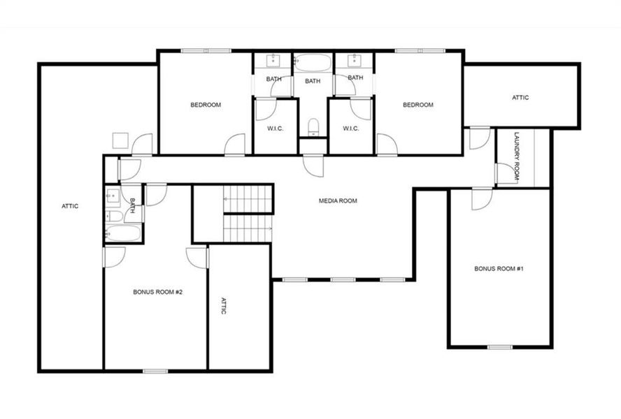 2D floor plan layout of this home in , Loganville, GA (Image 3).
