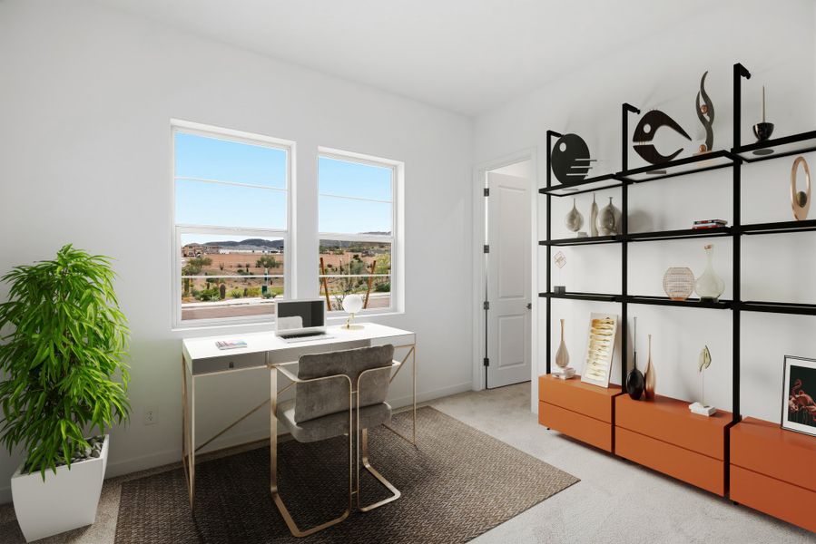 Furnished interior view inside a new home in Sanctuary, Phoenix (Image 10).