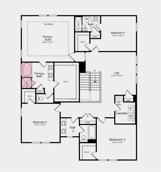 2D floor plan layout of this home in Bennett Farm, Loganville, GA (Image 3). 2D floor plan layout of this home in Bennett Farm, Loganville, GA (Image 3).