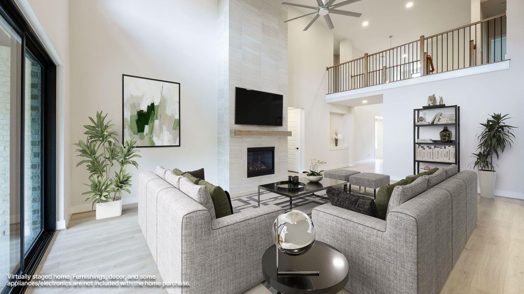 Furnished interior view inside a new home in Palmera Ridge, Leander (Image 7).
