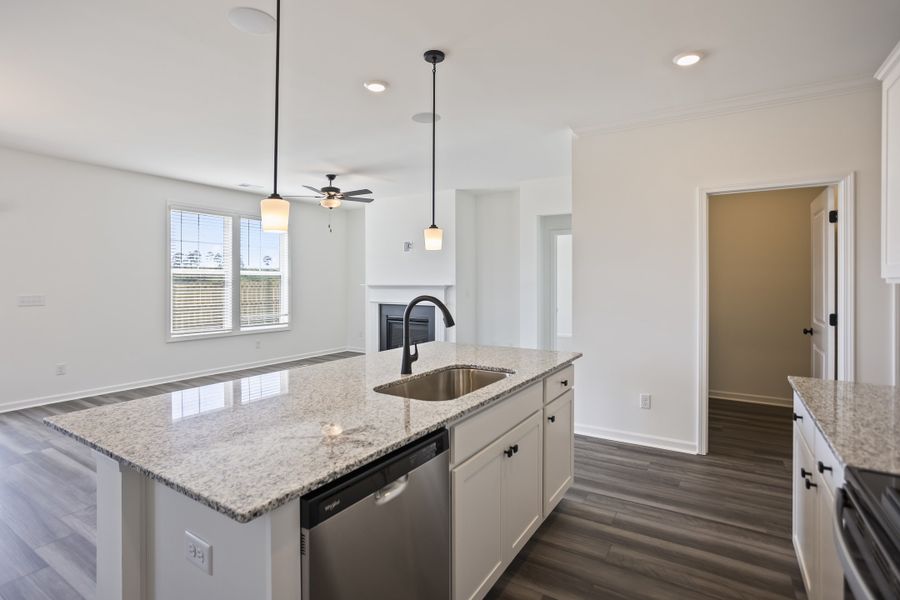 Furnished interior view inside a new home in Providence Station at Trolley Run, Aiken (Image 9). Furnished interior view inside a new home in Providence Station at Trolley Run, Aiken (Image 9).