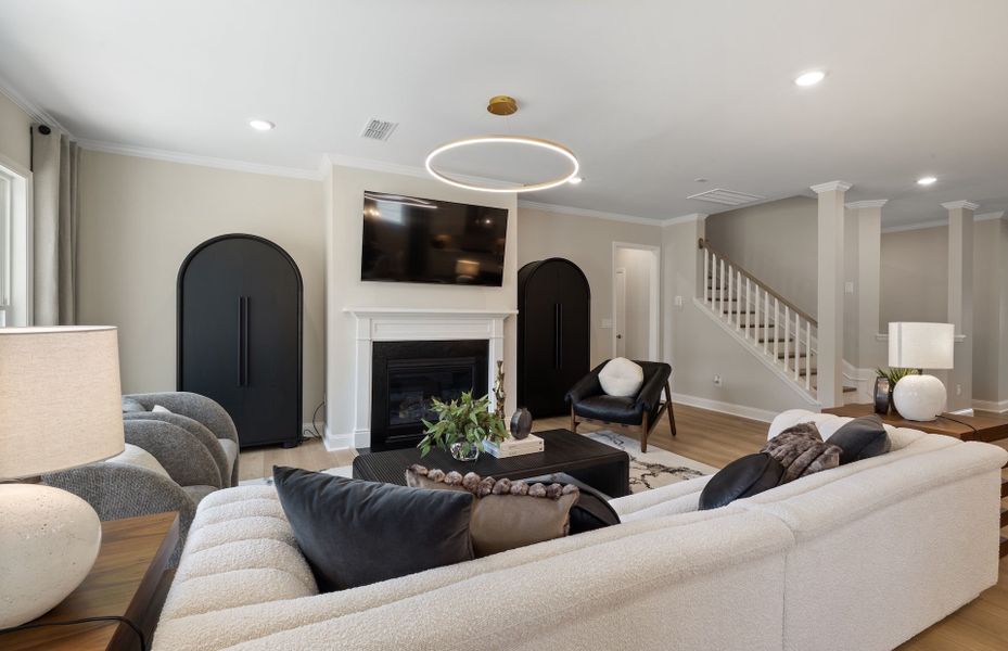 Representative furnished interior of a home built from the Continental by Pulte Homes in The Preserve at Marks Creek, Knightdale (Image 6). Representative furnished interior of a home built from the Continental by Pulte Homes in The Preserve at Marks Creek, Knightdale (Image 6).