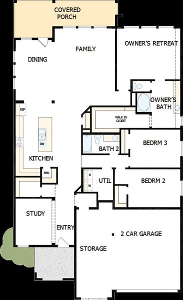 2D floor plan layout of this home in Oakwood Estates, Waller, TX (Image 2). 2D floor plan layout of this home in Oakwood Estates, Waller, TX (Image 2).
