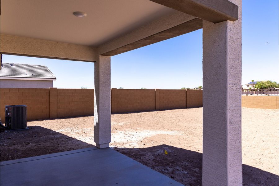 Exterior details and patio area of a home in Rancho Santa Rosa, Maricopa (Image 3).
