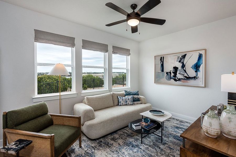 Representative furnished interior of a home built from the Pewter by Taylor Morrison in Travisso Siena Collection, Leander (Image 13). Representative furnished interior of a home built from the Pewter by Taylor Morrison in Travisso Siena Collection, Leander (Image 13).