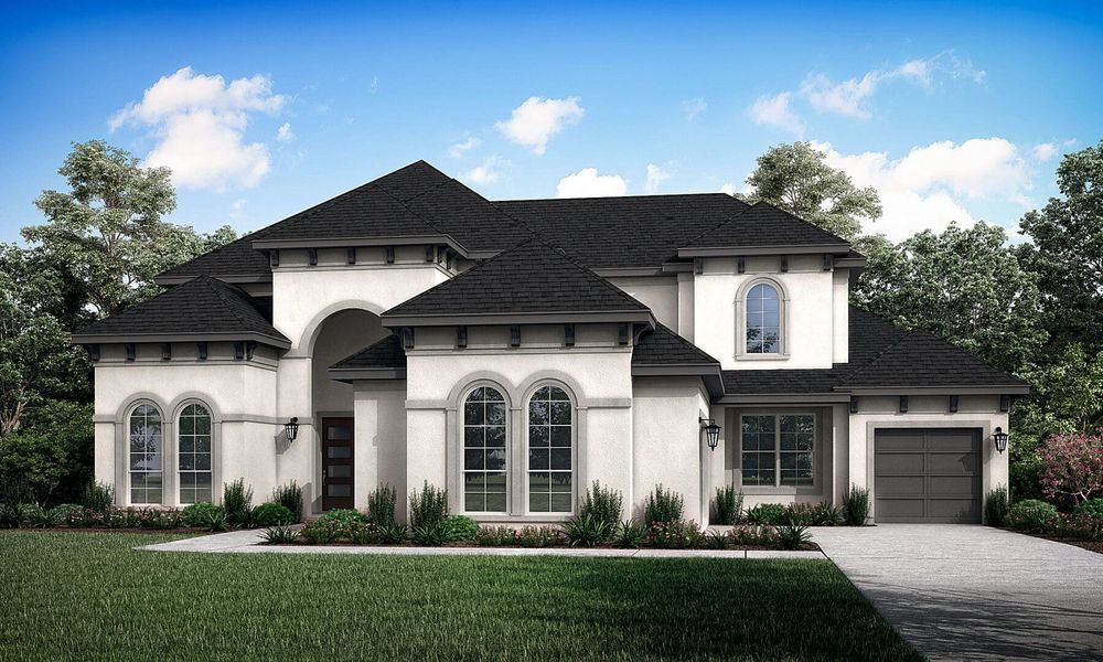 Montego Floor Plan Elevation C, Audubon 80's, Magnolia | Sitterle Homes
