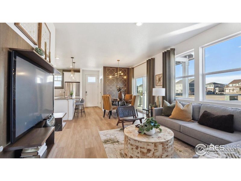 Furnished interior view inside a new home in Villas at Vantage, Berthoud (Image 8).