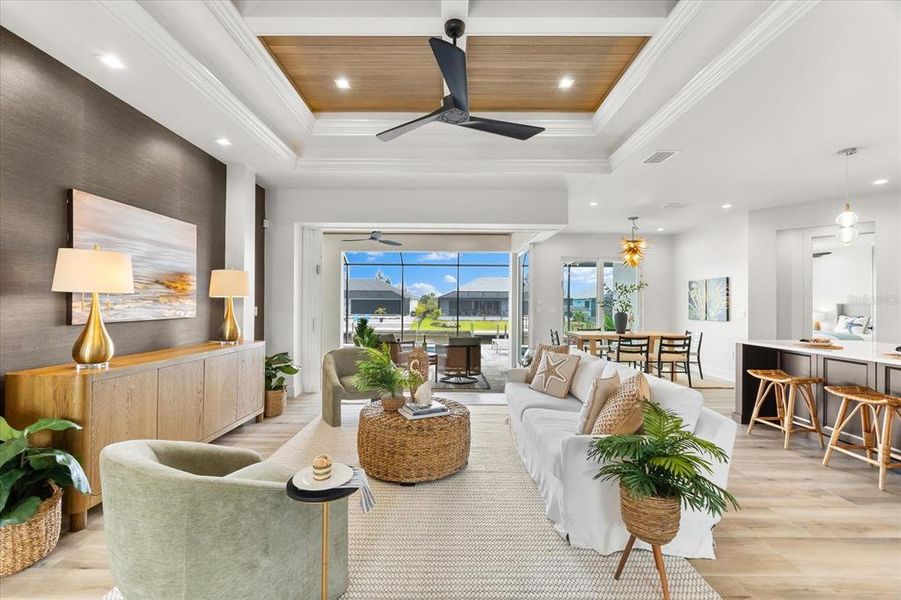 Furnished interior view inside a new home in , Port Charlotte (Image 61).