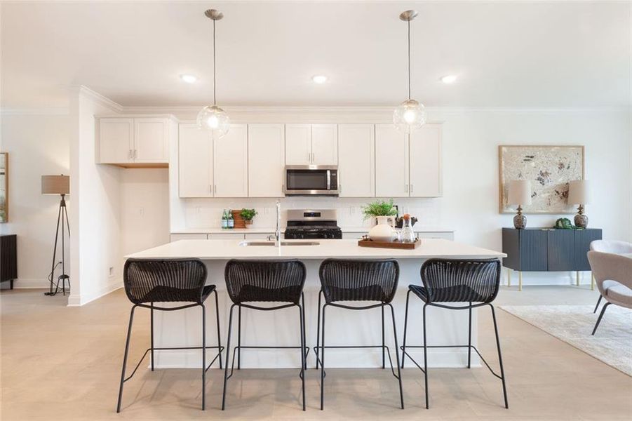 Furnished interior view inside a new home in , Sugar Hill (Image 29).