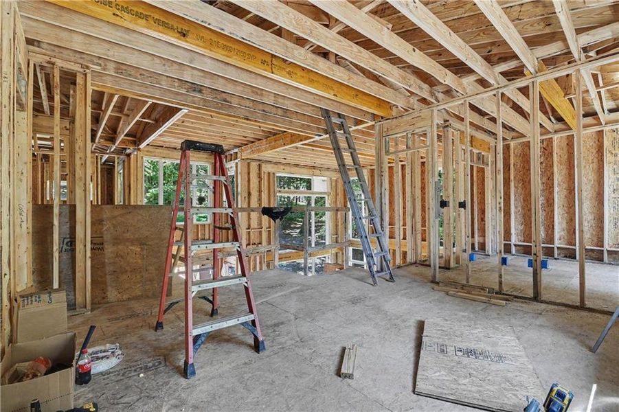 In-progress construction of a new home in , Cumming, GA (Image 25). In-progress construction of a new home in , Cumming, GA (Image 25).