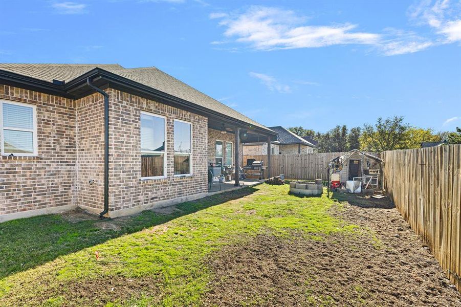 View of yard with a patio