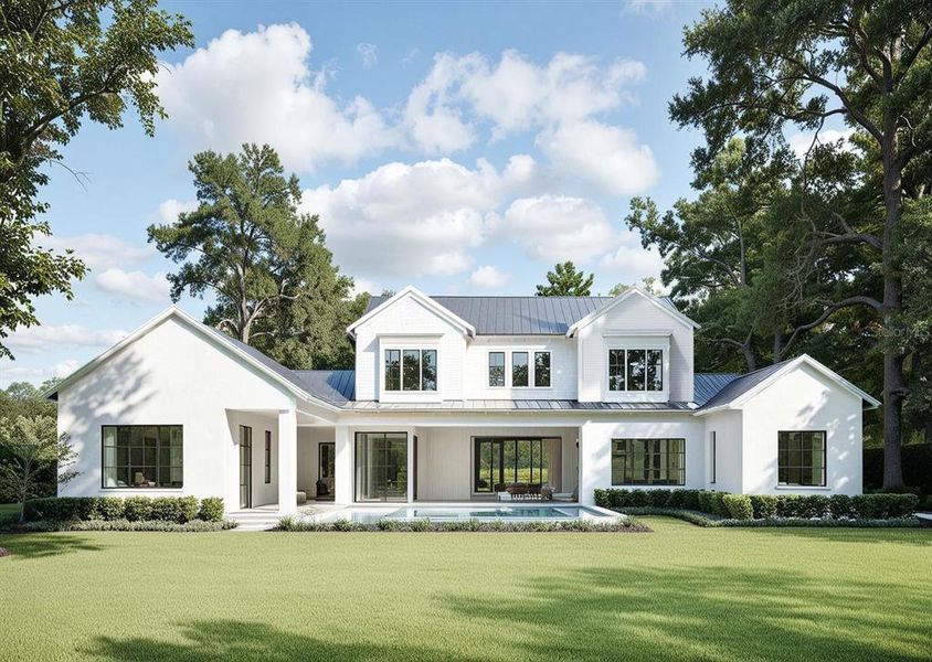 Front exterior of a new home in Briley Farm, Oakland, FL, highlighting curb appeal (Image 3). Front exterior of a new home in Briley Farm, Oakland, FL, highlighting curb appeal (Image 3).