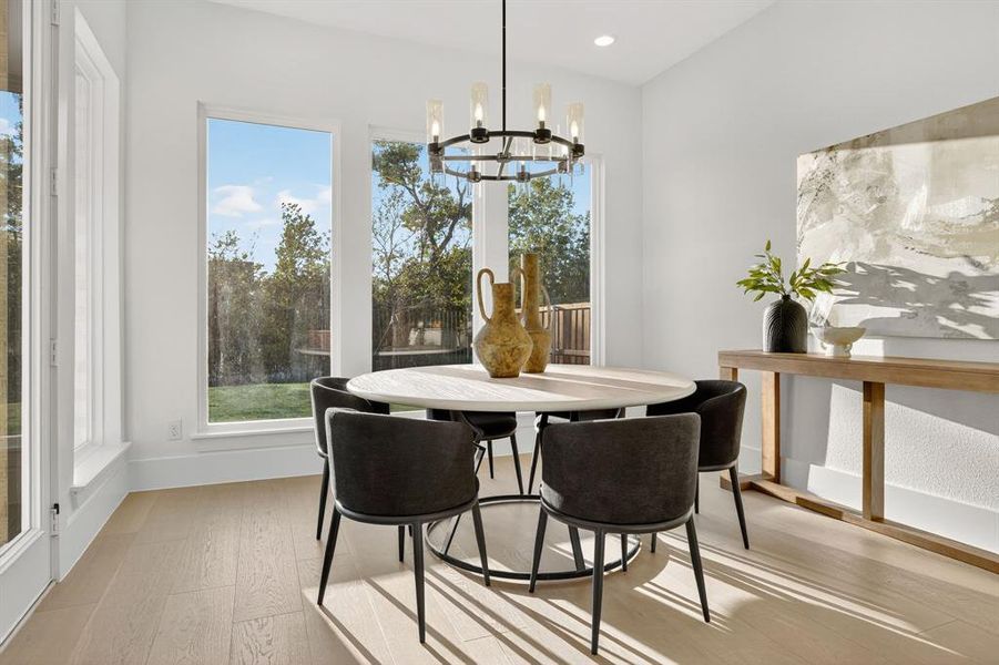 Furnished interior view inside a new home in The Grove, Fort Worth (Image 14).