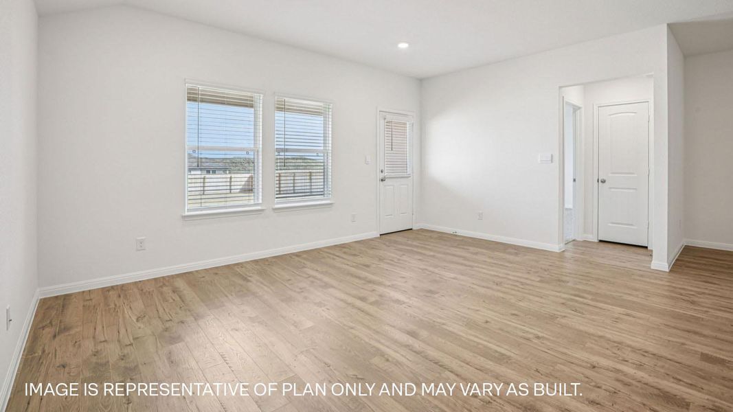 Spacious, unfurnished interior of a new home in Trails at Wildhorse, Austin (Image 19).