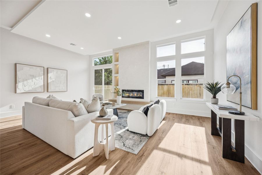 Furnished interior view inside a new home in , Houston (Image 15). Furnished interior view inside a new home in , Houston (Image 15).