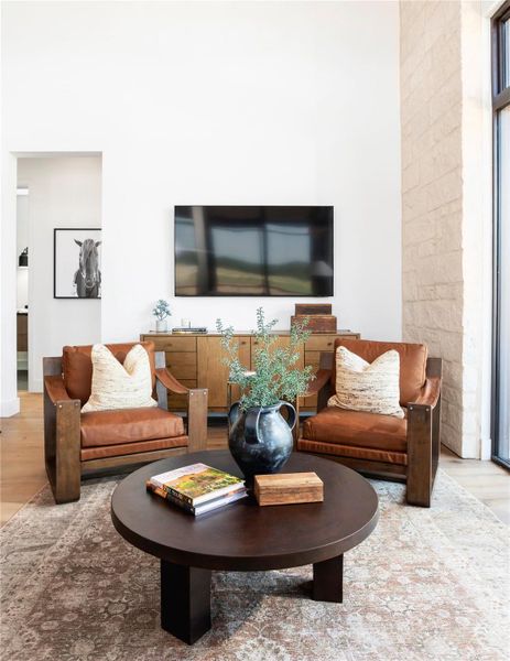 Furnished interior view inside a new home in Hye Springs Ranch, Hye (Image 12).
