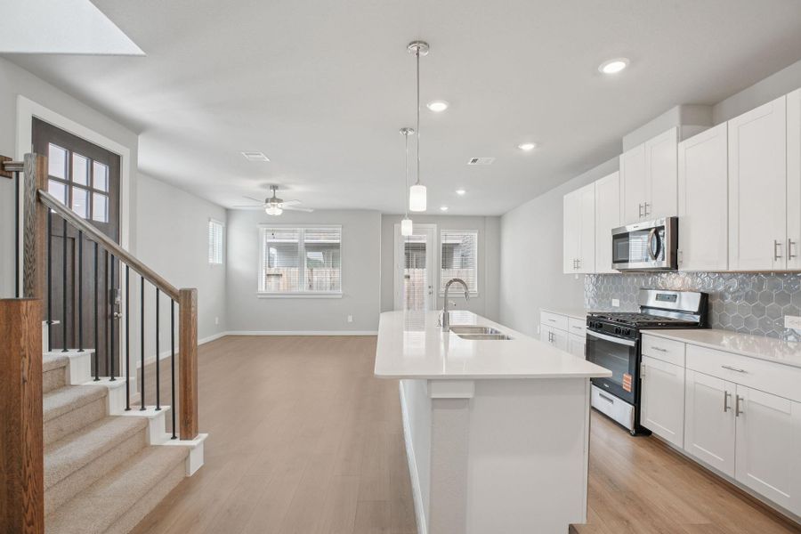 Furnished interior view inside a new home in Spring Brook Village - City Series, Houston (Image 5).