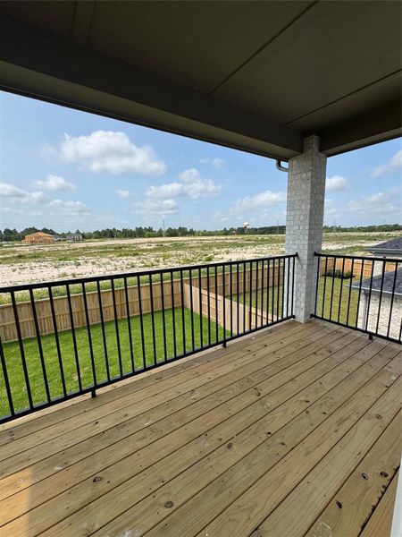 Exterior details and patio area of a home in Legacy Prairie at Katy Court 60', Katy (Image 15).