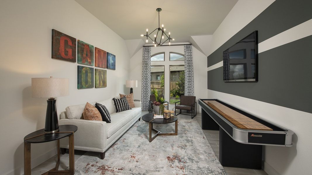 Furnished interior view inside a new home in Midline, Houston (Image 22).