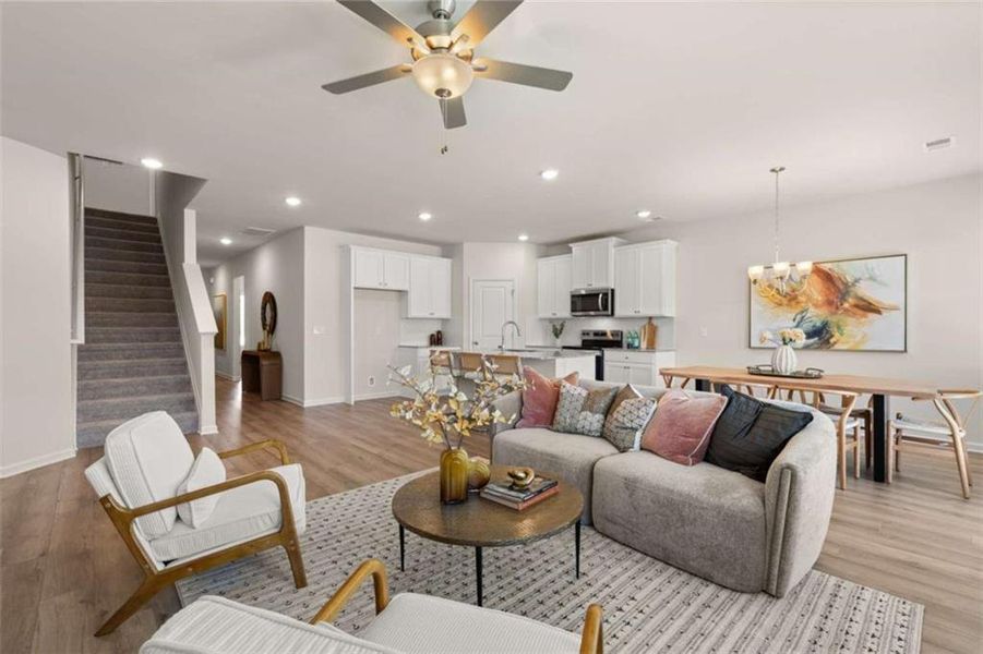 Furnished interior view inside a new home in Hillbrooke Preserve, Conyers (Image 15).