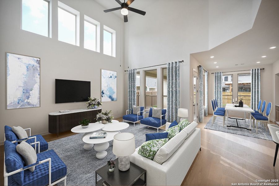 Furnished interior view inside a new home in , New Braunfels (Image 14). Furnished interior view inside a new home in , New Braunfels (Image 14).