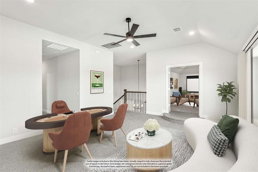 Furnished interior view inside a new home in Crystal Lake Estates, Red Oak (Image 14).