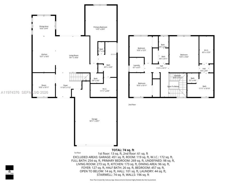 2D floor plan layout of this home in , Westlake, FL (Image 7). 2D floor plan layout of this home in , Westlake, FL (Image 7).