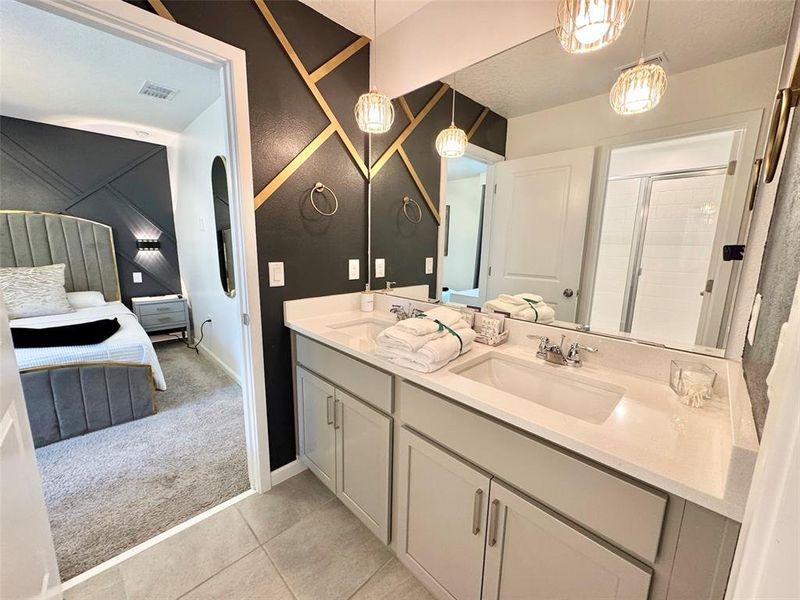 Furnished interior view inside a new home in , Kissimmee (Image 6).