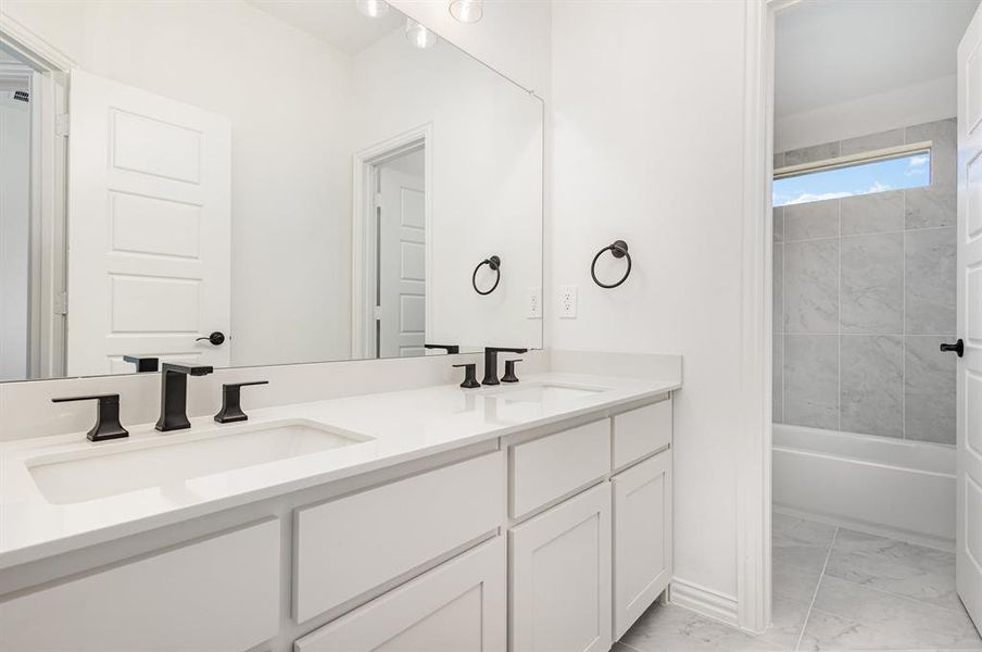 Furnished interior view inside a new home in Sagebrush Addition, Midlothian (Image 4).